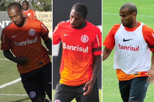 Venda de Rodrigo Moledo e Fabrício são alternativas do Inter para manter Fred Montagem sobre fotos Jean Pereira, Tadeu Vilani e Emilio Pedroso/