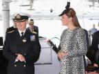 Kate comparece sozinha a último compromisso oficial antes de dar à luz CHRIS JACKSON/AFP Kate comparece sozinha a último compromisso oficial antes de dar à luz CHRIS JACKSON/AFP