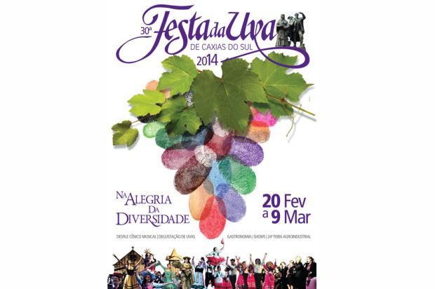 Cartaz da Festa da Uva 2014, de Caxias, é lançado Reprodução/