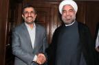 Ahmadinejad se reúne com novo presidente iraniano (HO/IRANIAN PRESIDENCY WEBSITE/AFP PHOTO)