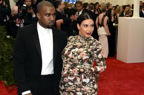 Kim Kardashian e Kanye West escolhem o nome da filha (TIMOTHY A. CLARY/AFP)