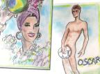Karl Lagerfeld ousa e faz desenho de Oscar pelado para revista Karl Lagerfeld/divulgação Karl Lagerfeld ousa e faz desenho de Oscar pelado para revista Karl Lagerfeld/divulgação