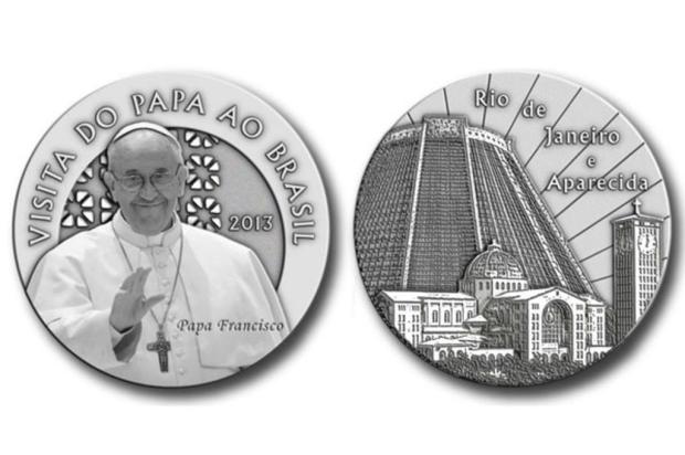 Casa da Moeda lança medalhas em homenagem ao papa Francisco Reprodução/Agência Brasil