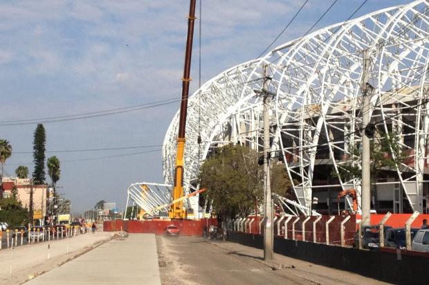 Beira-Rio avançará sobre calçada e pedestres passarão por baixo da cobertura Rodrigo Müzell/Agência RBS