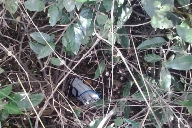 Polícia começa a rastrear origem de dinamites deixadas à beira da BR-472, em Itaqui Divulgação/Polícia Civil de Itaqui