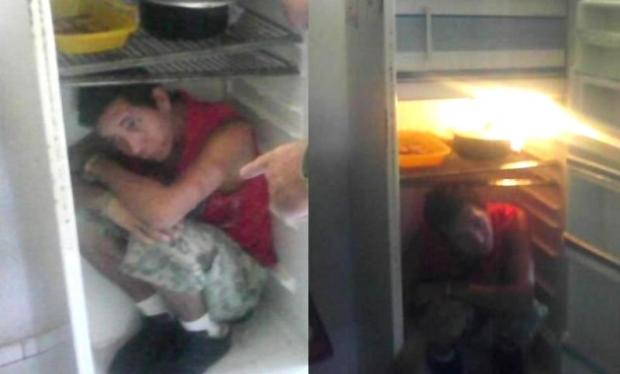 Polícia Civil encontra foragido escondido dentro de geladeira, em Ijuí Polícia Civil/Divulgação