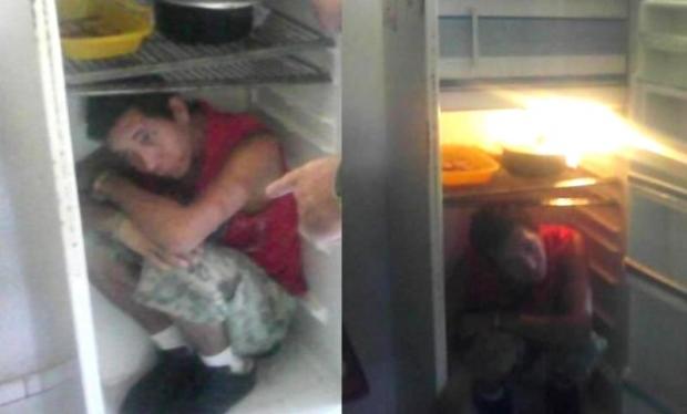 Polícia Civil encontra foragido escondido dentro de geladeira, em Ijuí Polícia Civil/Divulgação Polícia Civil encontra foragido escondido dentro de geladeira, em Ijuí Polícia Civil/Divulgação