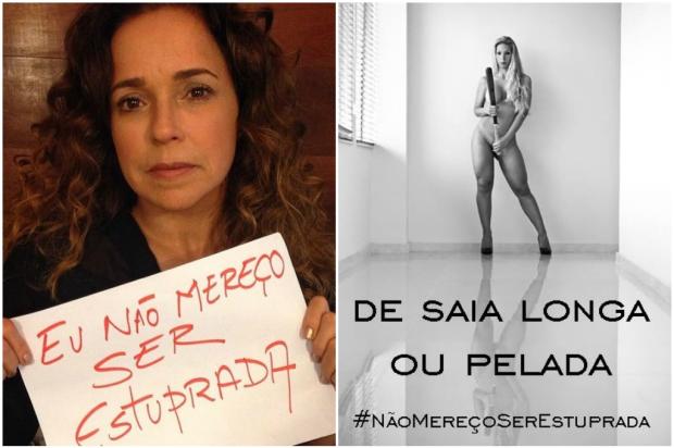 Valesca Popozuda e Daniela Mercury entram para a campanha "Eu Não Mereço Ser Estuprada" Instagram, Reprodução/