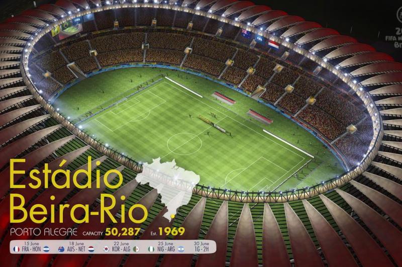 Estádios da Copa 2014 - Beira-Rio Estádios da Copa 2014 - Beira-Rio