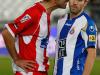 Juanito, do Almería, se irrita com o adversário Luis García, do Espanyol
