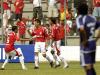 Depois, Ramon (E) e Nilmar (D) também foram festejar com Alex