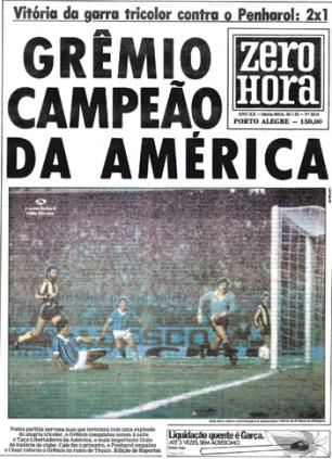 Grêmio celebra 25 anos da conquista da primeira Libertadores Reprodução, Zero Hora / Grêmio celebra 25 anos da conquista da primeira Libertadores Reprodução, Zero Hora /