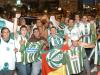 Torcedores do Juventude comemoram a classificação em Caxias, na Praça Dante Alighieri 