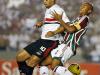 Fluminense x São Paulo  O Fluminense mal começou a partida e já mostrou que queria  a vitória. A pressão em cima do São Paulo era grande. E não demorou a sair um gol