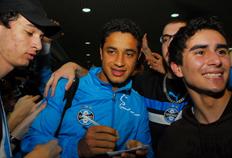 Léo diz que torcedores fizeram bonito no aeroporto Cristiano Estrela/