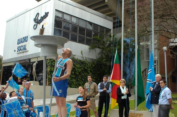 Gremistas comemoram os 105 anos do clube no Olímpico José Doval, Grêmio /