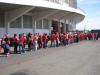 Filas desde cedo da tarde para entrar no estádio