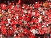 Já no estádio a festa da torcida do Inter