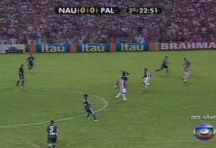 Palmeiras empata com Náutico e assume ponta do Brasileirão Reprodução, Rede Globo/