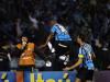 Morales e Réver comemoram junto à torcida