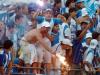 Torcida do Avaí festejando na Ressacada