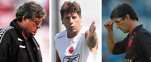 Geninho recusa proposta oficial do Grêmio e fica no Atlético-PR Arte sobre fotos de Daniel Marenco, Márcia Feitosa e Mauro Vieira/