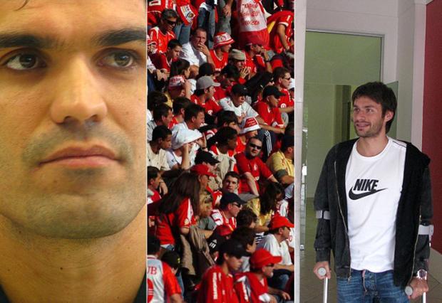 Sobis e Fernandão torcerão pelo Inter contra o Flamengo Claudia Flores, Daniel Marenco, Juliano Schüler / Sobis e Fernandão torcerão pelo Inter contra o Flamengo Claudia Flores, Daniel Marenco, Juliano Schüler /