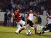 O Flamengo não consegue marcar o ataque do Internacional