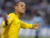 Luis Fabiano marcou um golaço na partida. Foi o terceiro gol do Brasil na goleada sobre o Uruguai