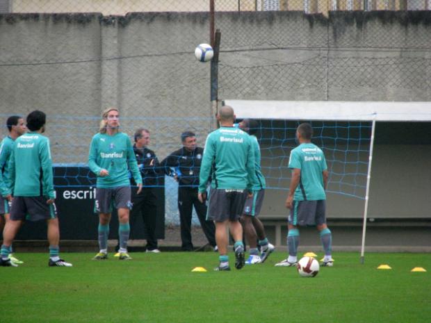 Grêmio faz treino recreativo antes de viajar a Belo Horizonte Tatiana Lopes/ Grêmio faz treino recreativo antes de viajar a Belo Horizonte Tatiana Lopes/