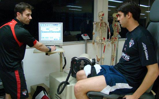 Kaká e Elano realizam avaliação no CT do São Paulo Site Oficial / www.saopaulofc.net/