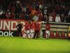 Jogadores celebram com Tite o gol de Sorondo