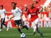 Depois disso o Inter teve boas chances de empatar na etapa inicial, mas não aproveitou
