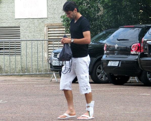 Jonas garante que não sente mais dores no tornozelo lesionado Tatiana Lopes/clicRBS Jonas garante que não sente mais dores no tornozelo lesionado Tatiana Lopes/clicRBS