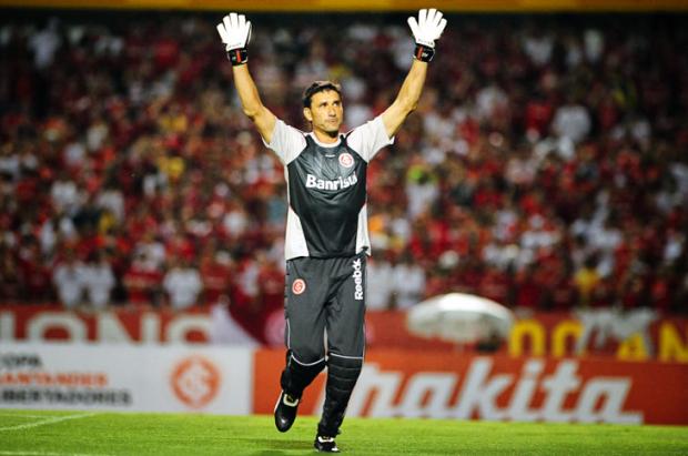 Abbondanzieri admite nervosismo na estreia com a camiseta do Inter Jefferson Botega/ Abbondanzieri admite nervosismo na estreia com a camiseta do Inter Jefferson Botega/
