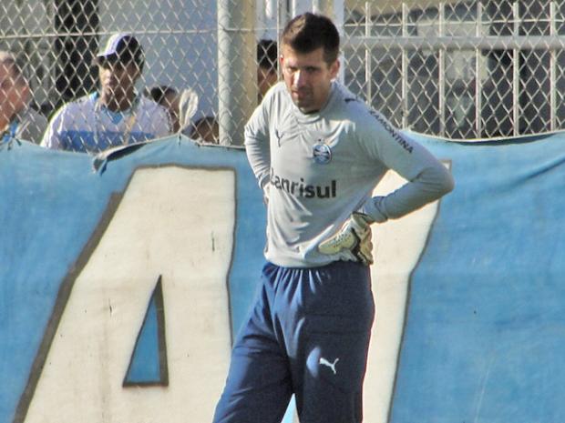 Victor considera demasiada cobrança em cima do time do Grêmio Tatiana Lopes/ Victor considera demasiada cobrança em cima do time do Grêmio Tatiana Lopes/