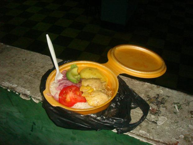 Opção de alimentação diferente no Estádio Olímpico Atahualpa Leandro Behs/