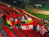 Os torcedores colorados marcam presença