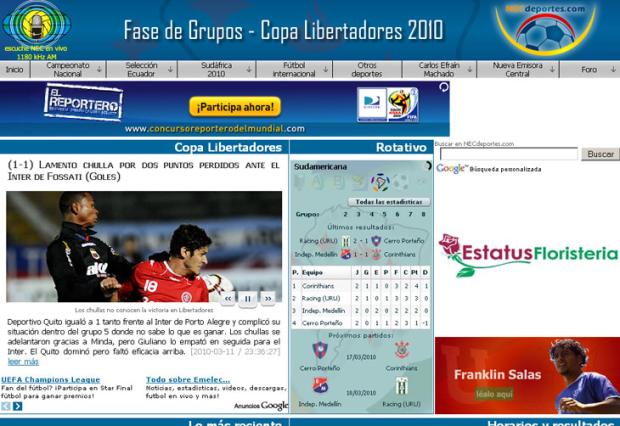 Deportivo Quito tem "empate com sabor de derrota", diz jornal Reprodução /
