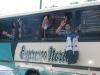 Dois ônibus com placa de Tramandaí fizeram barulho na passagem pela João pessoa