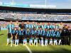Equipe gremista, com o técnico Silas