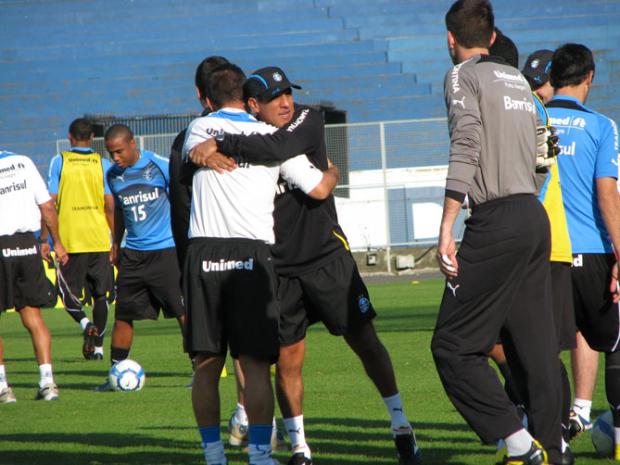 Silas define Grêmio no 3-5-2 com variações para o Gre-Nal Tatiana Lopes/ Silas define Grêmio no 3-5-2 com variações para o Gre-Nal Tatiana Lopes/