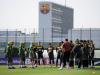 A Seleção está treinando nas instalações do Barcelona